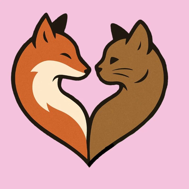 Forme de cœur d’animal