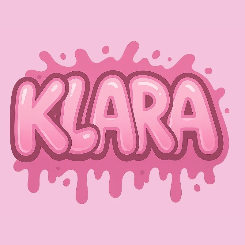 Graffiti  KLARA Prénom cadeau idéal imprimable sur