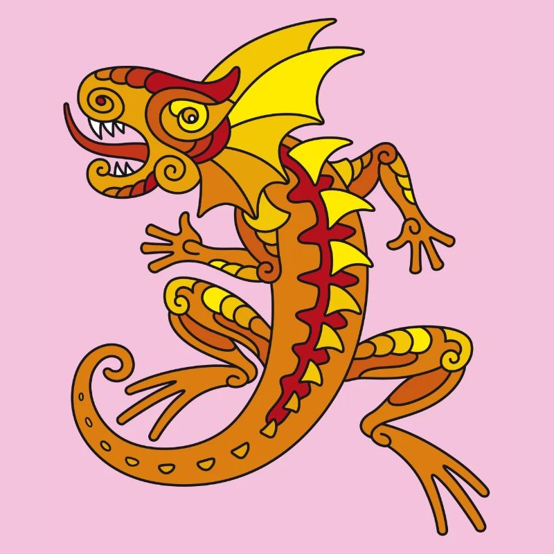 Echse (orange)
