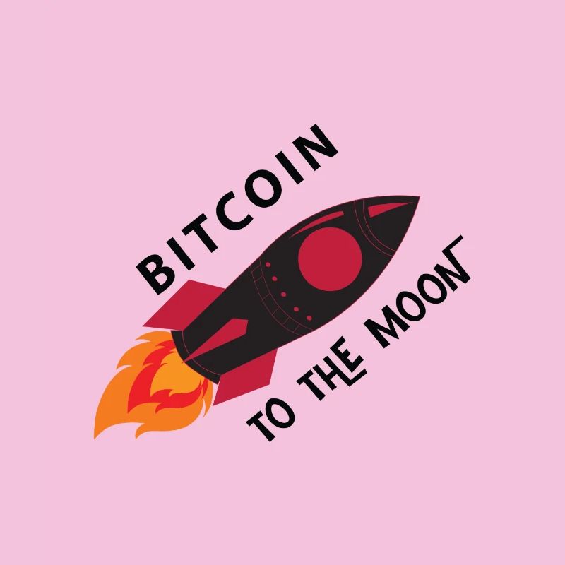 Bitcoin Rocket Moon