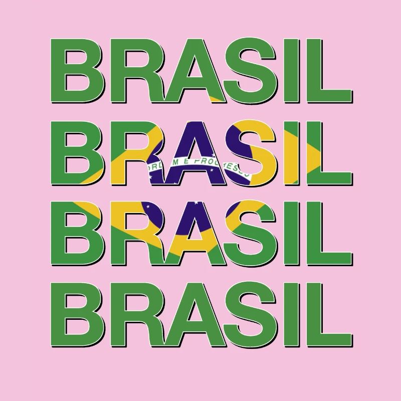 BRASIL Logo multiple Vert Jaune Bleu
