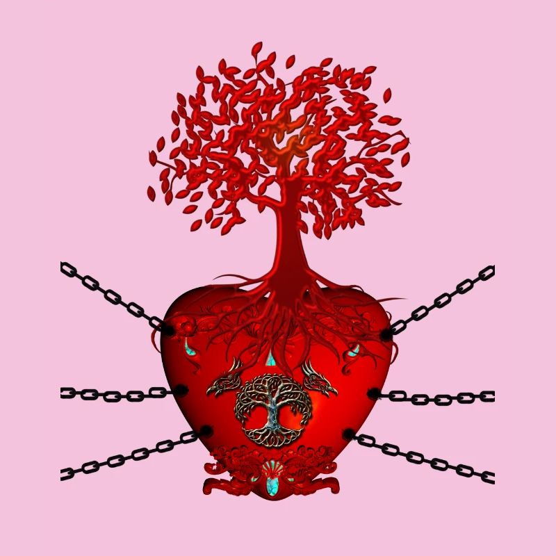Stunning heart with Celtic tree