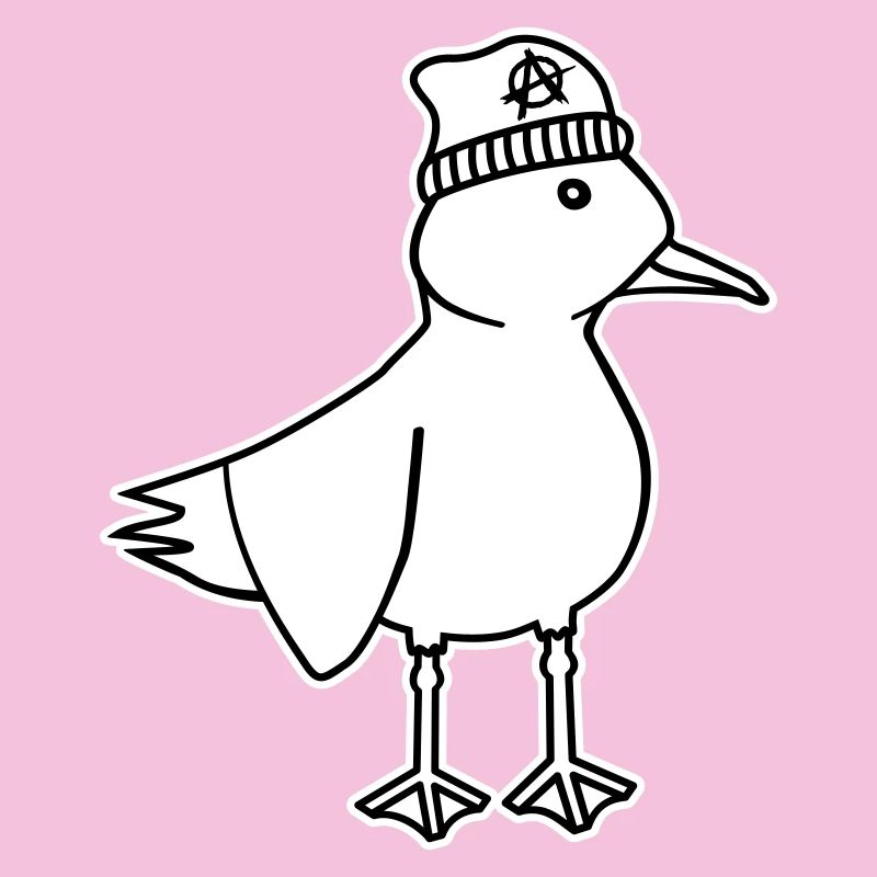 Seagull Anarchy – Naughty Maritime Hipster Coastal Art