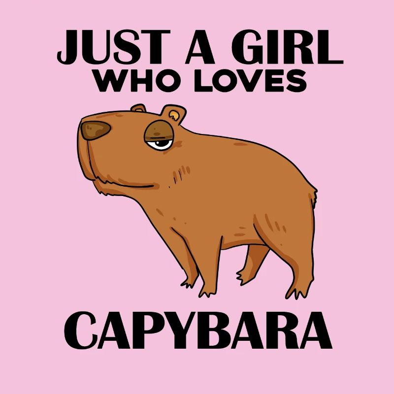 Capybara Mädchen Spruch