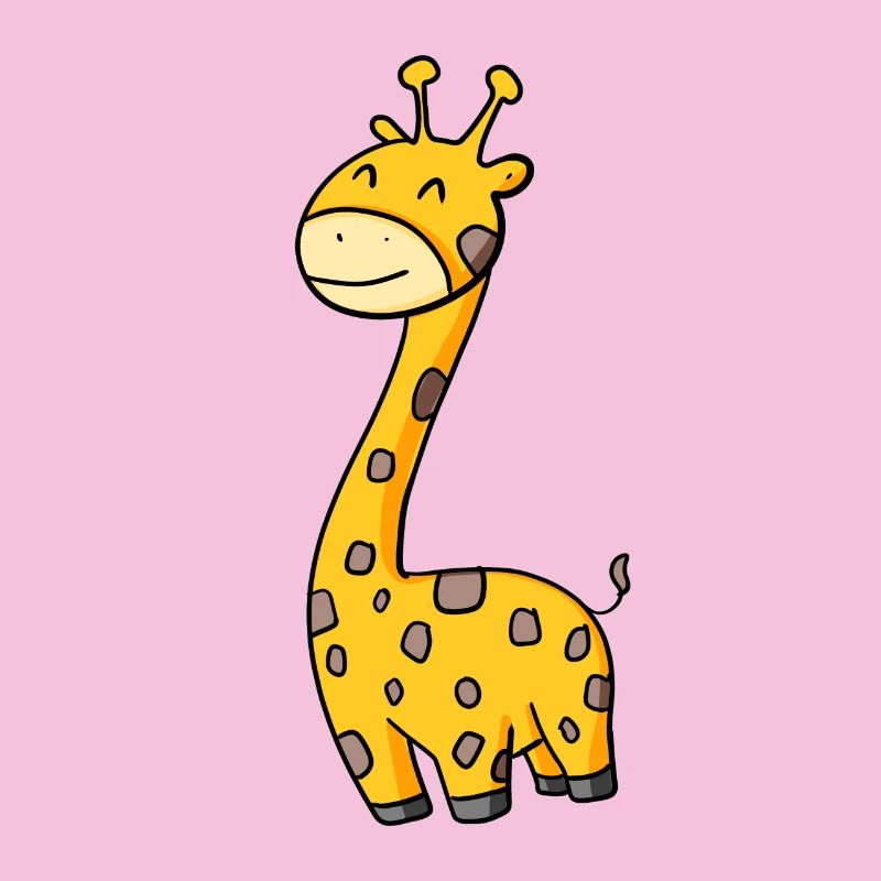 Lustige Komische Giraffe