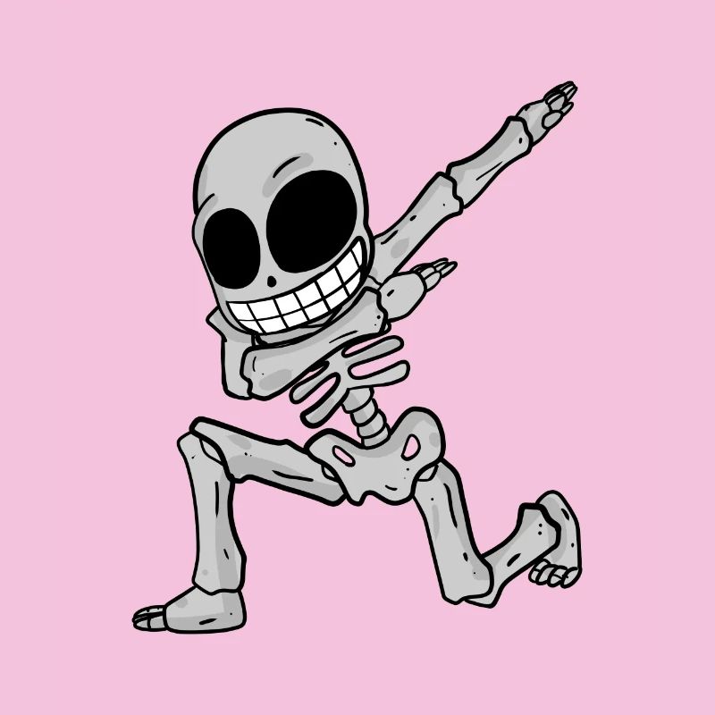 Skeleton dabbing