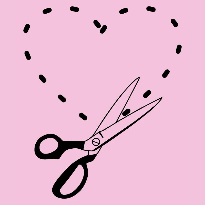 Pattern cutting heart