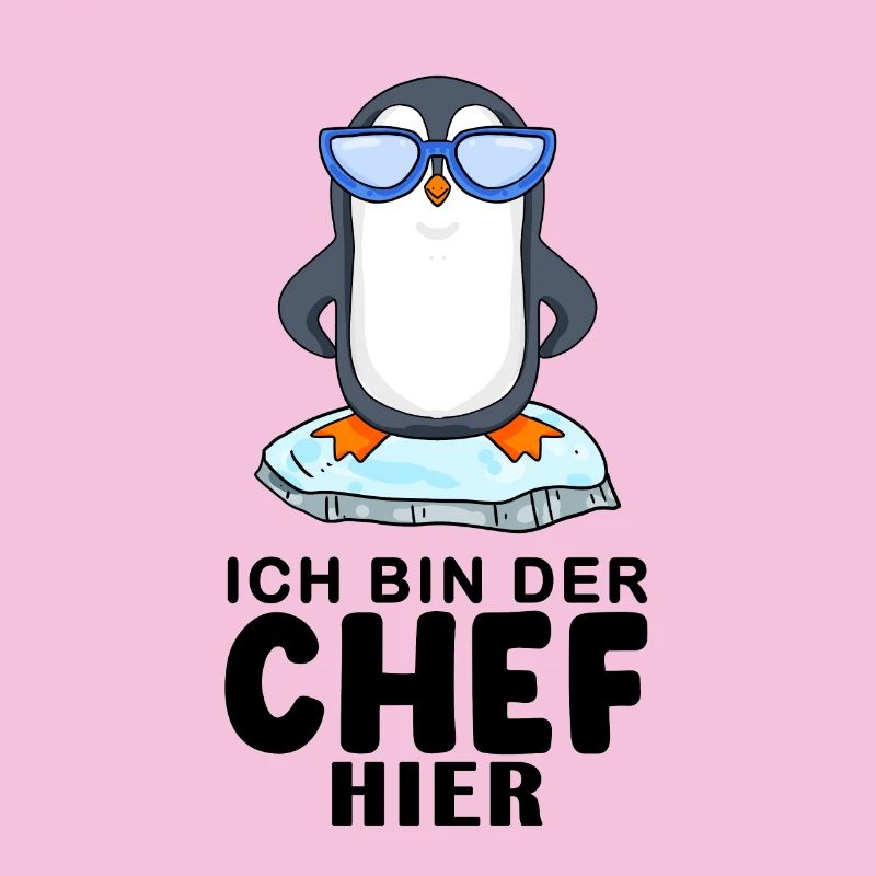 cooler Pinguin Chef Spruch