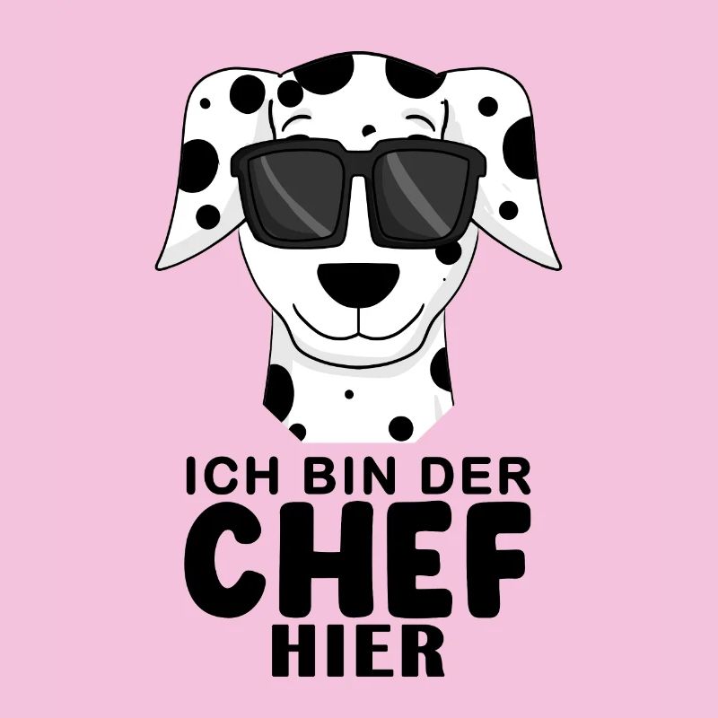 Cooler Hund Dalmatiner Chef Spruch