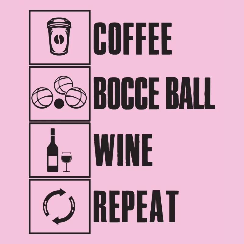 Bocce Saying Bocce Ball avec Jack Bocci Game Bocce
