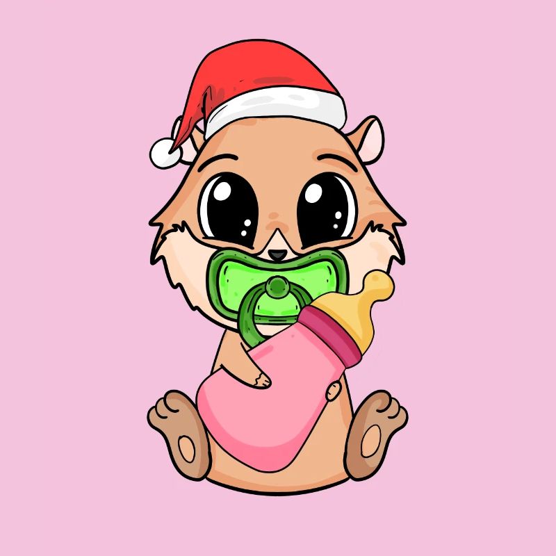 Cochon d’Inde Bébé Cochon d’Inde de Noël