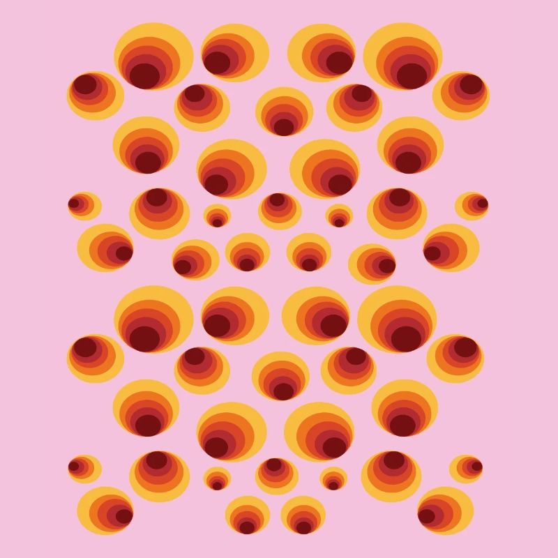 50 ' s 60 ' s Polka Dot Circle Style Pattern