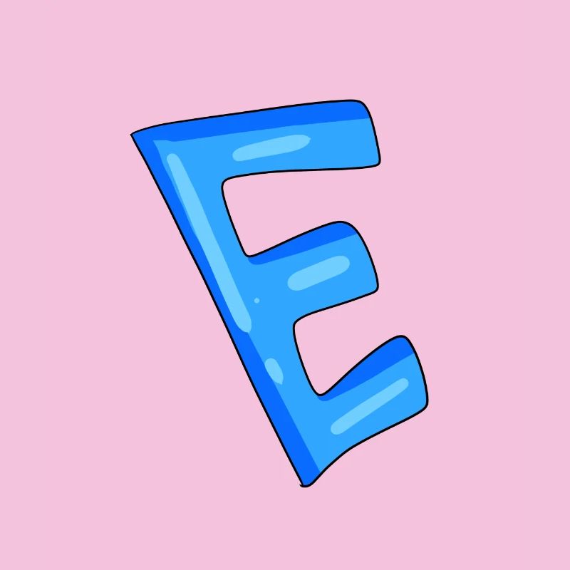Buchstabe E Anfangsbuchstabe