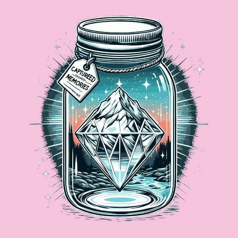 Diamant Eisberg im Einmachglas