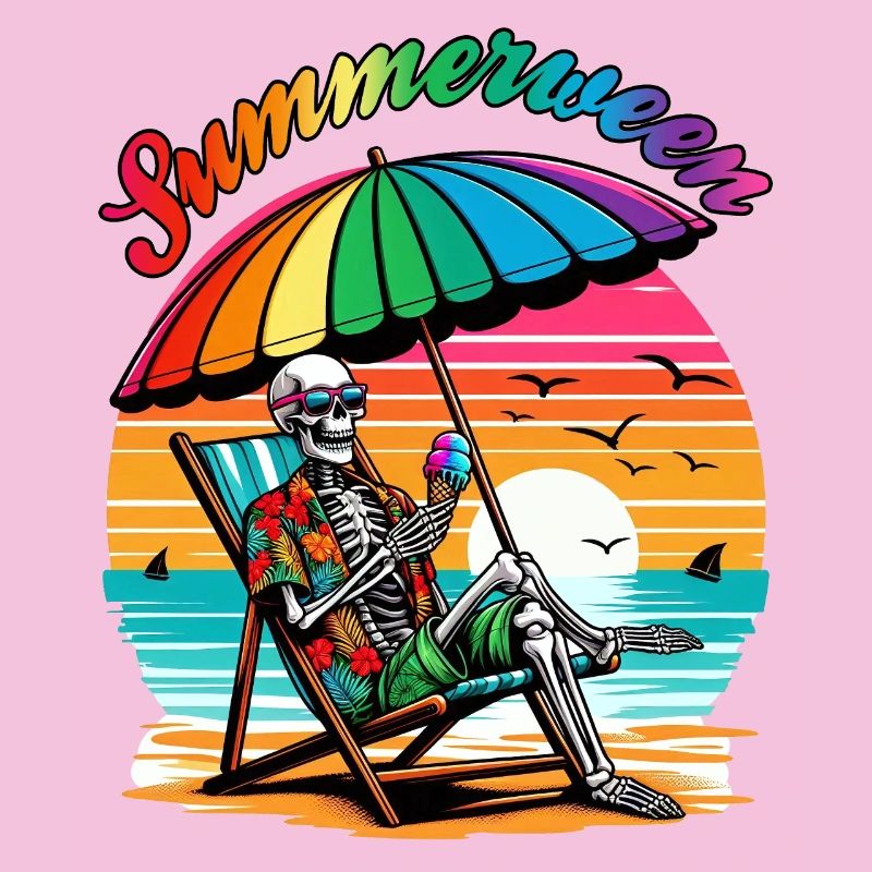 Summerween Skeleton: Chilling in the Summer