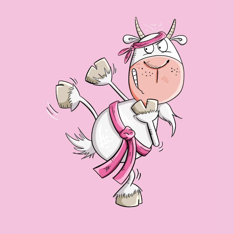 Karate Ziege Kampfsport