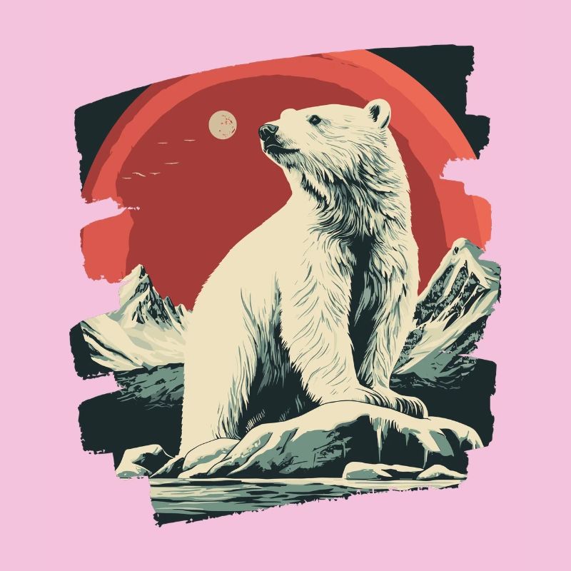 Eisiger Bär Retro