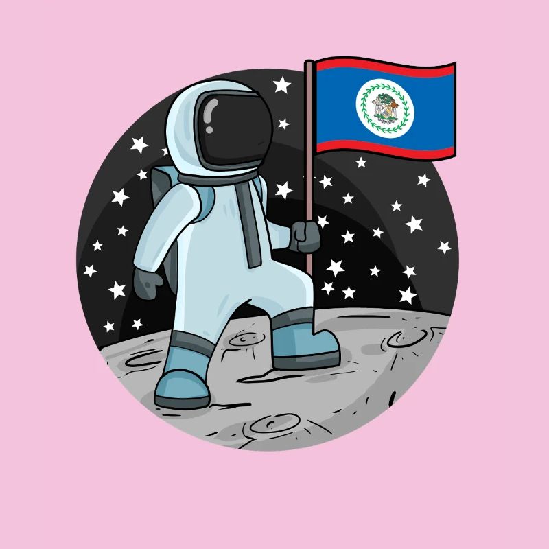 Astronaut Fahne Belize