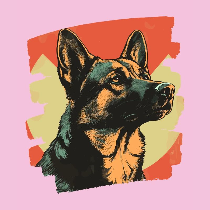 Schäferhund Retro