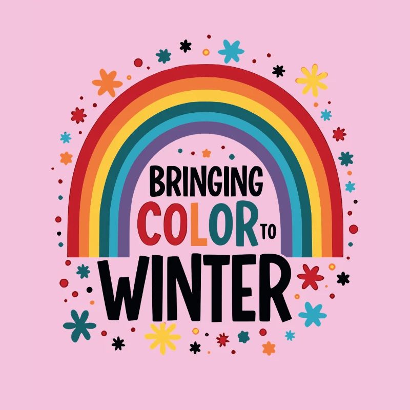 Farbenregenbogen Winter