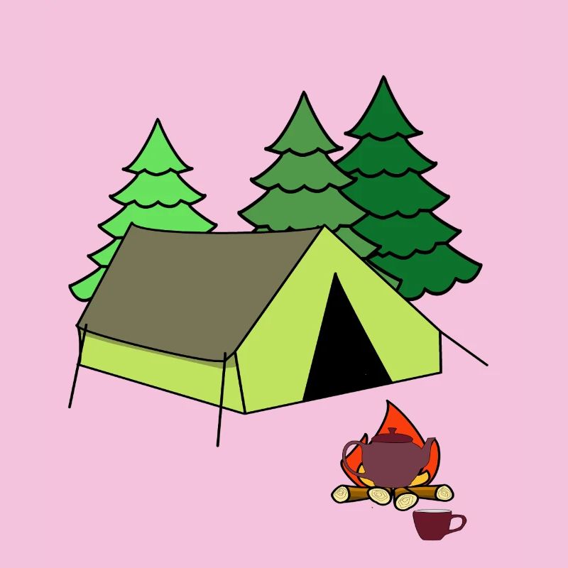 Feu de camp Tente de feu Camp Camping Camping