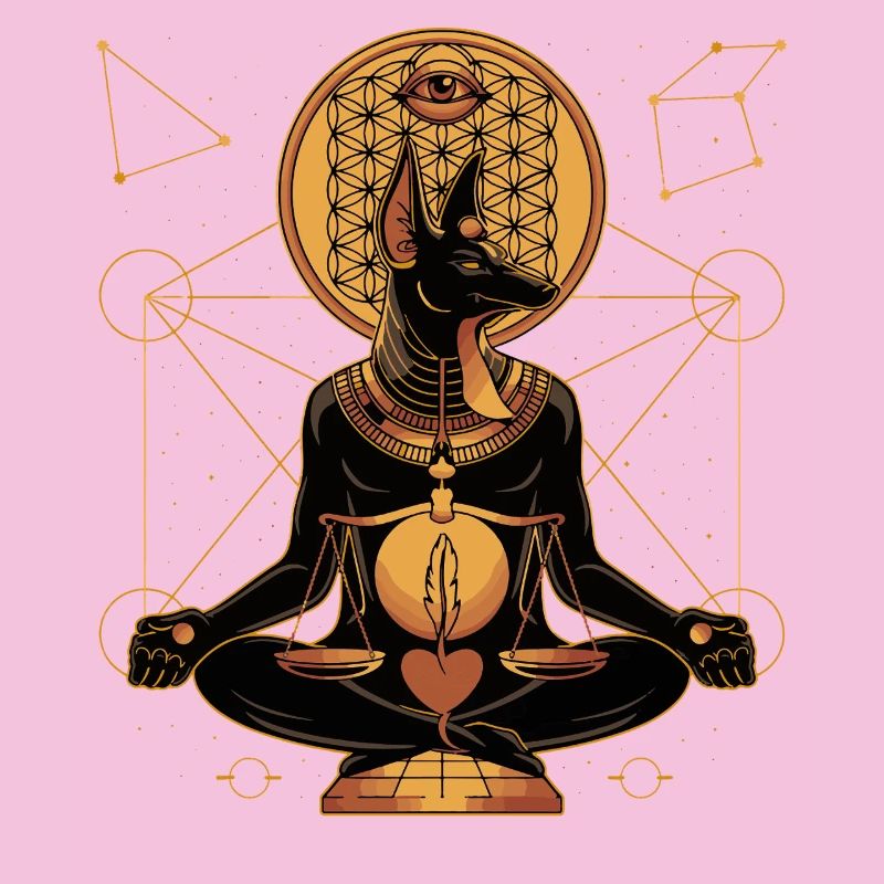 Anubis Ancient Egypt Sacred Geometry Balance