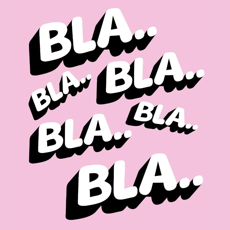 Bla Bla Bla Lustig Statement Genervt Kaffee