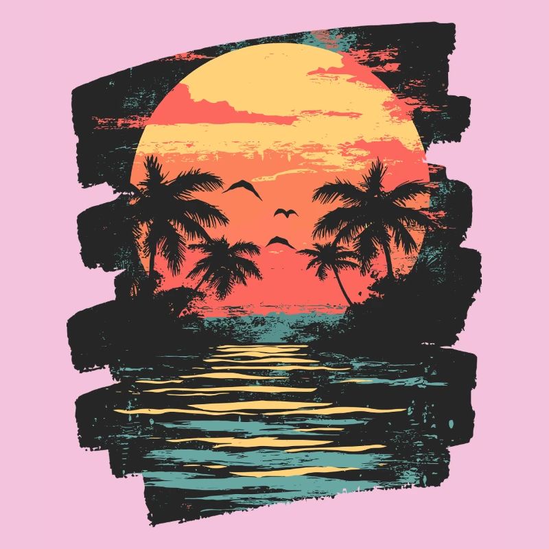 Palm Trees Sunset Summer