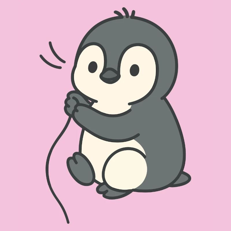 Cuddly chick penguin