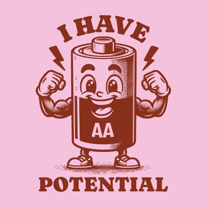 I Have Potential Funny AA Battery Physics Humor