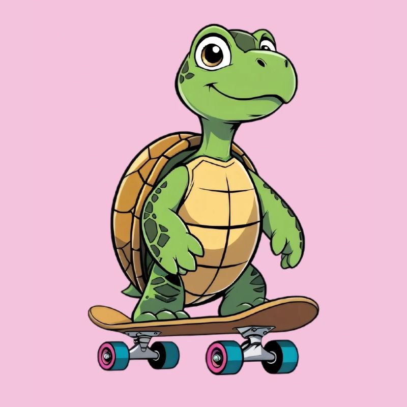 Cheeky Turtle Skateboard