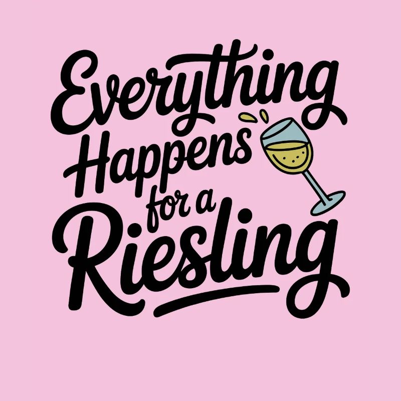 Wine Wine Drinker Everything Happens For A Riesling