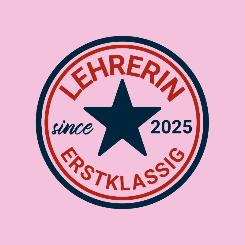 Logo d'enseignant avec étoile et design classique