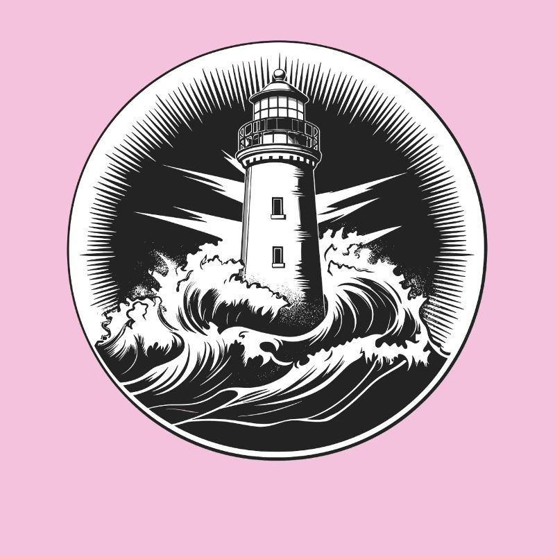 Leuchtturm im Sturm