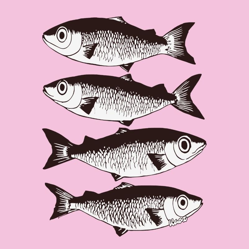 Stilisiertes Fischmuster