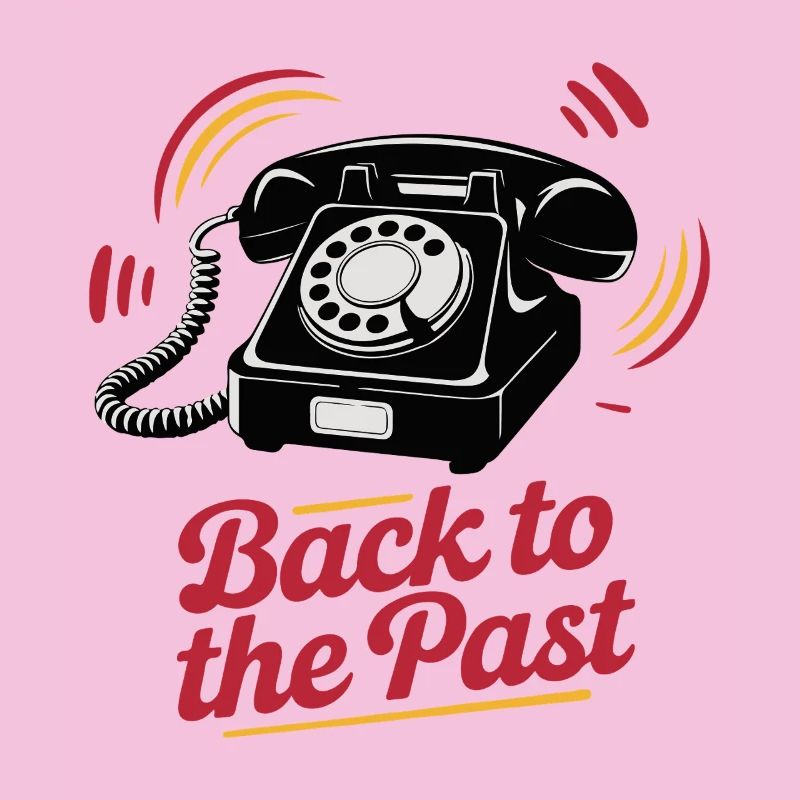 Retro Wählscheibentelefon Nostalgie Design