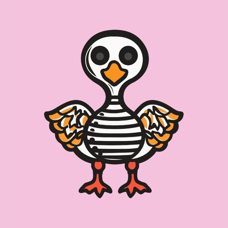 Goose Halloween Comic Funny