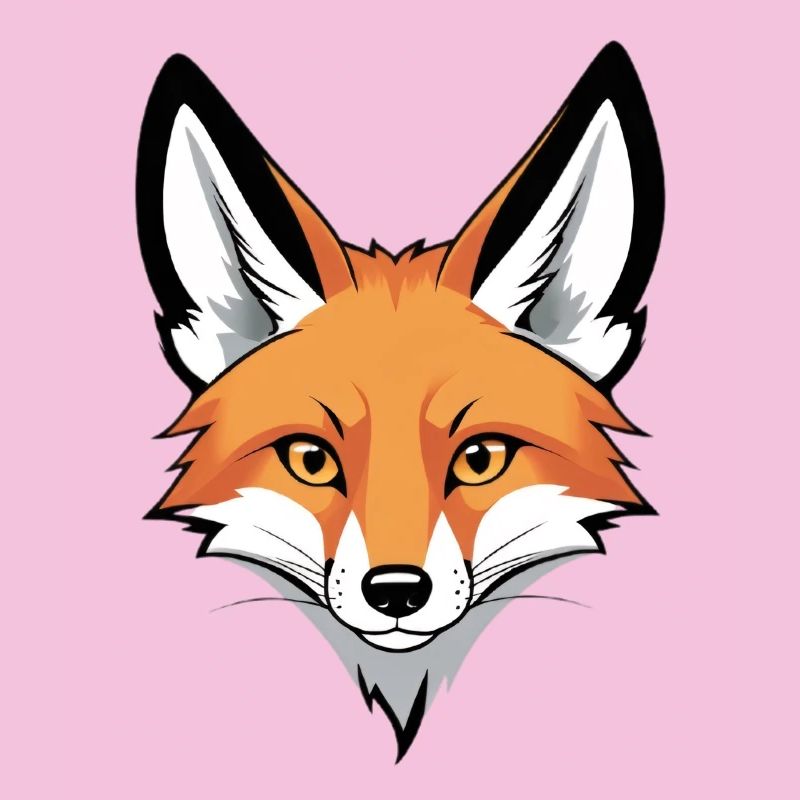 Fuchs Kopf Illustration