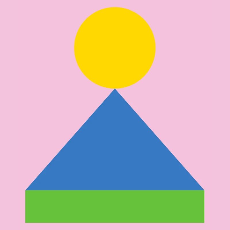 Geometric Triangle Sunrise