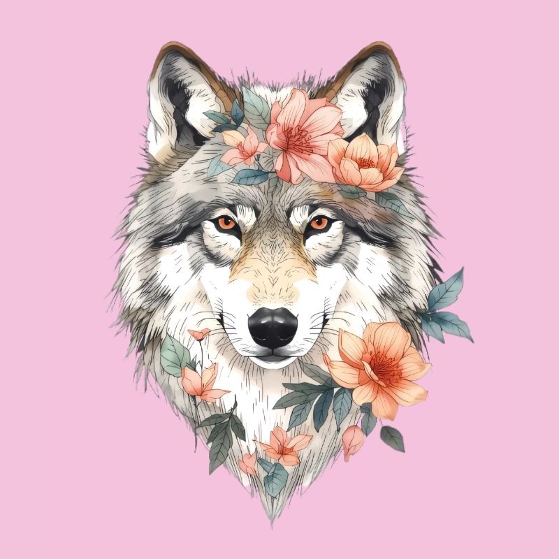 Blütenwolf Portrait