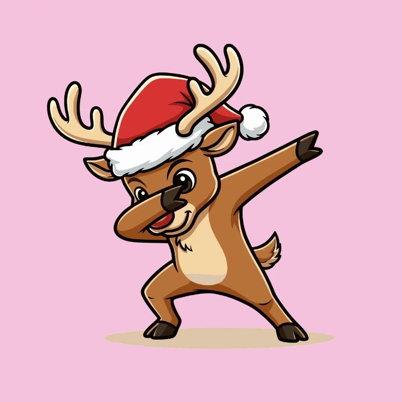 Weihnachts Rentier Dab Design