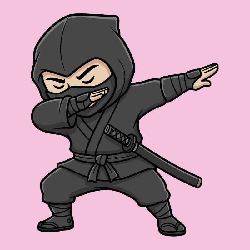 Lustiger Ninja Dab