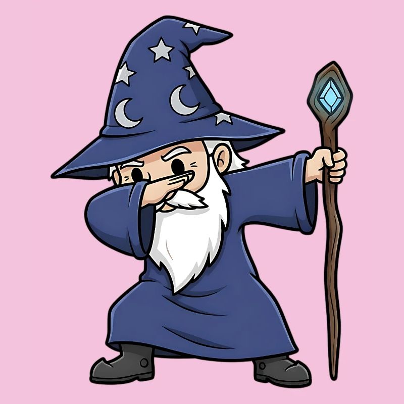 Dabbing Wizard - Conception de sorcier amusant
