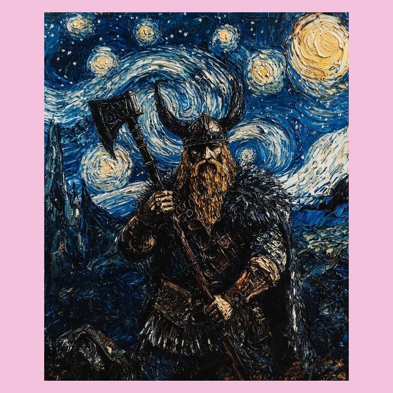 Wikinger Van Gogh Style