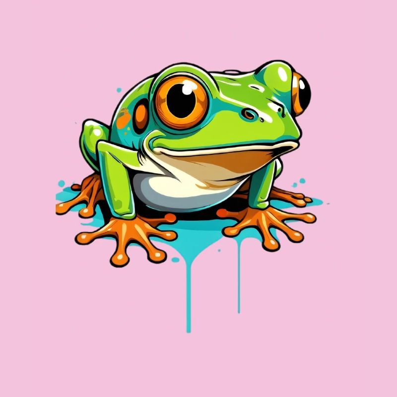 Frosch Graffiti Neon Splash