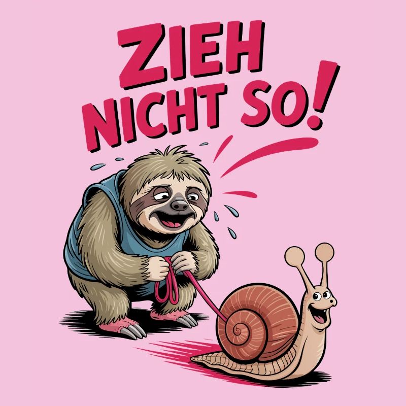 Don't Pull So Sloth Fun Sloth Saying