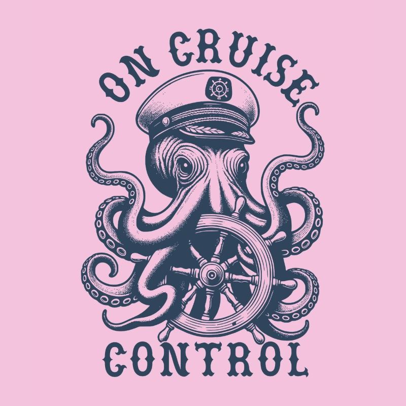 On Cruise Control Captain Octopus Steering Wheel