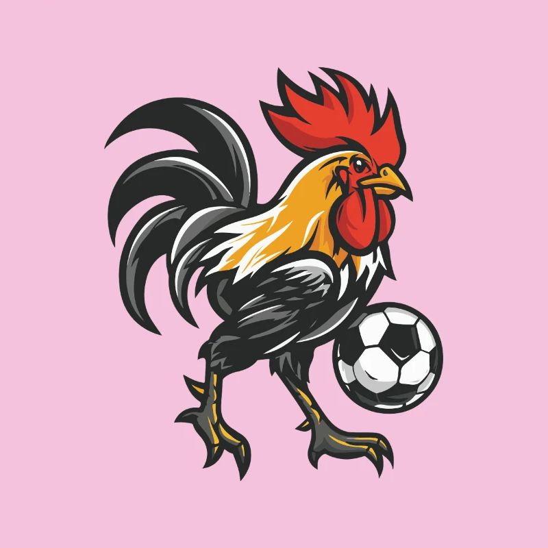Kickerhahn Maskottchen