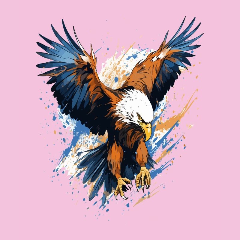 Stürmischer Adler Spritzkunst