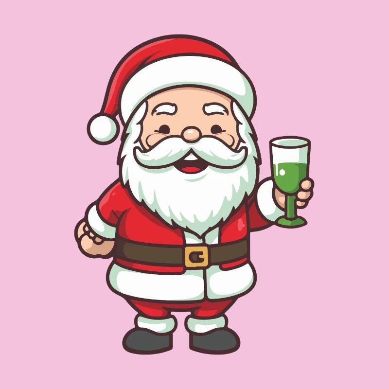 Weihnachtsmann Drinking Comic Weihnachten